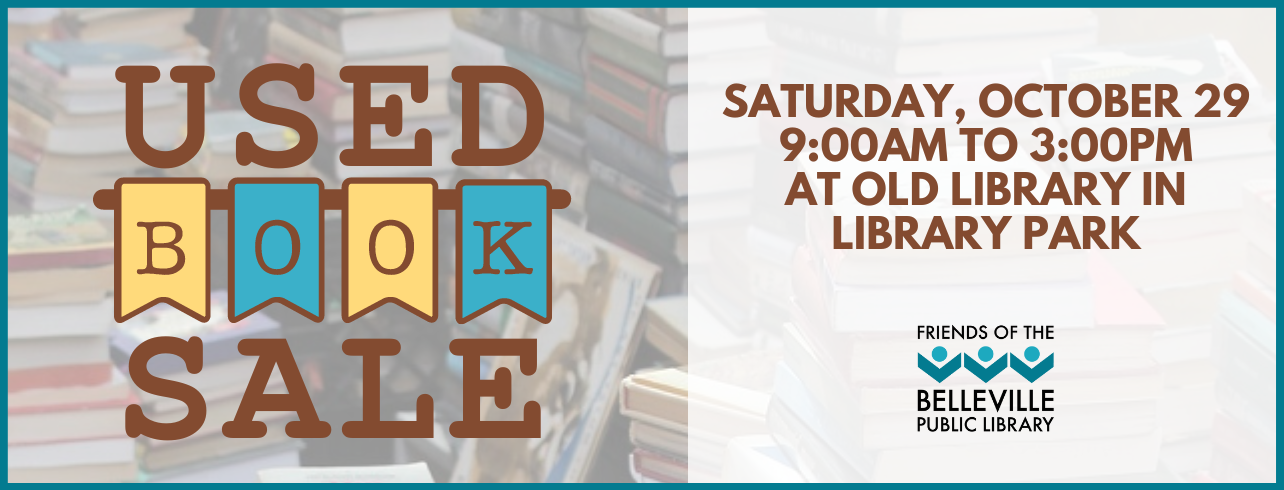 Friends Fall Book Sale on Saturday, October 29 from 9:00am to 3:00pm