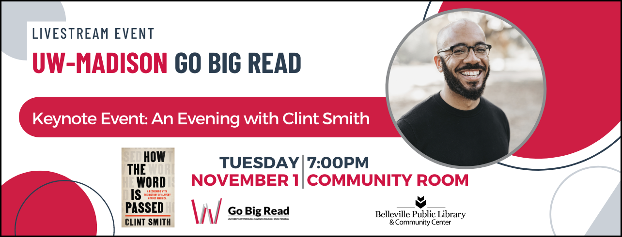 Go Big Read Keynote Event on Tuesday, November 1 at 7:00pm