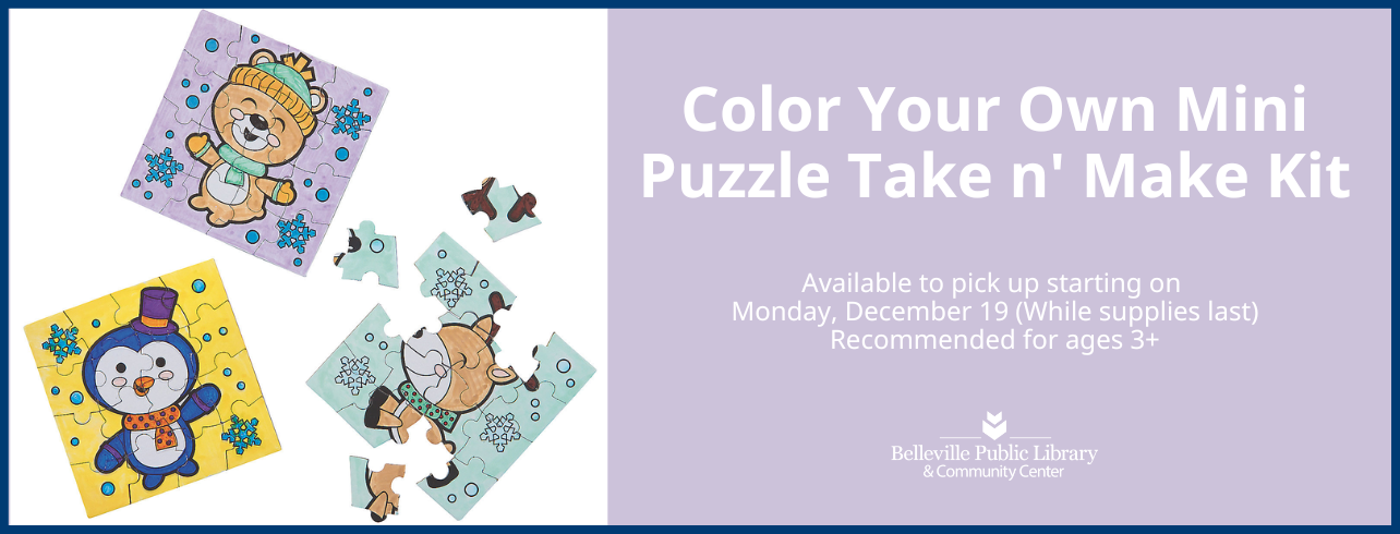 Color Your Own Mini Puzzle Take n' Make Kit