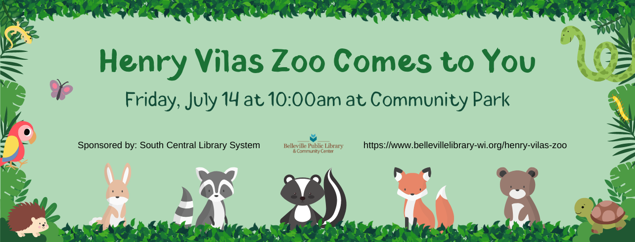 Henry Vilas Zoo to You on Friday, July 14 at 10:00am